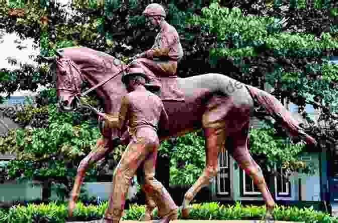 A Bronze Statue Of Ted Dunning Stands Proudly At Churchill Downs, A Lasting Tribute To His Legendary Triple Crown Victory. Silver Storm (Red Fever) Ted Dunning