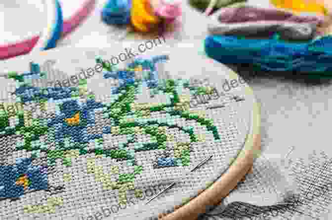A Close Up Of A Colorful Cross Stitch Design With Intricate Patterns And Motifs. Just Relaxing Hours: Cross Stitch