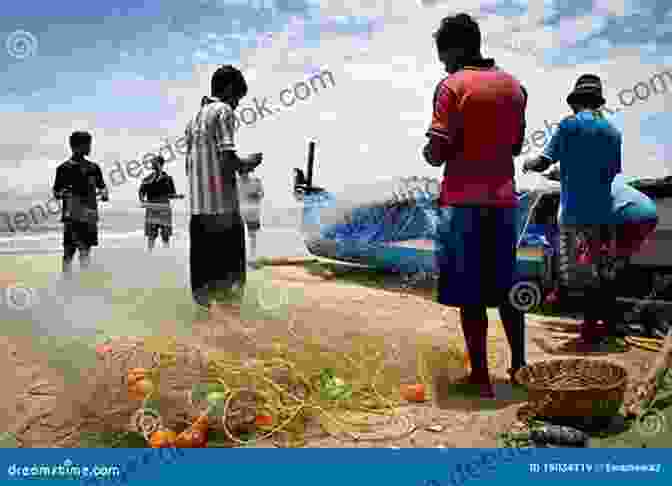A Group Of Fishermen Preparing Their Nets For The Day's Work. What S It Like To Live Here? Fishing Village (Community Connections: What S It Like To Live Here?)