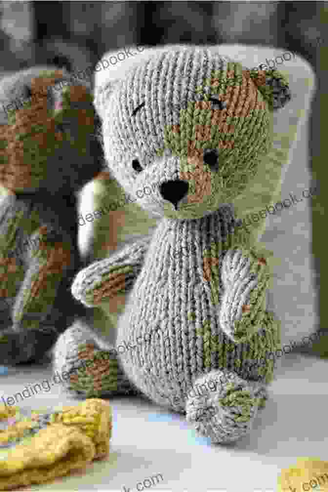 A Knitted Bear With A Friendly Face And A Big Belly Felted Animal Knits: 20 Keep Forever Friends To Knit Felt And Love