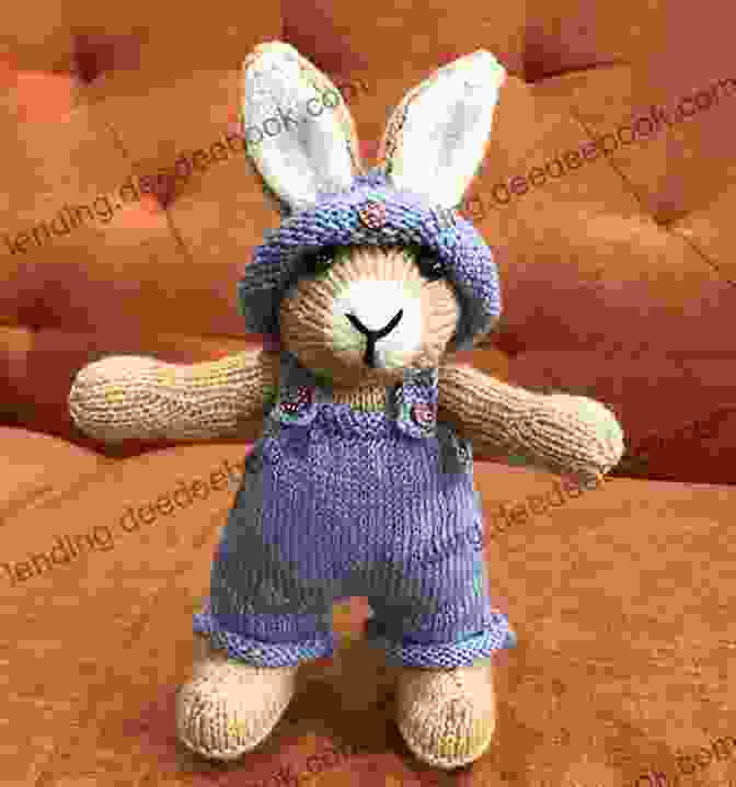 A Knitted Bunny With Long Ears And A Sweet Face Felted Animal Knits: 20 Keep Forever Friends To Knit Felt And Love