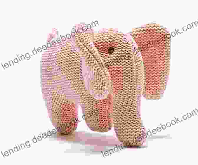 A Knitted Elephant With A Long Trunk And Big Ears Felted Animal Knits: 20 Keep Forever Friends To Knit Felt And Love