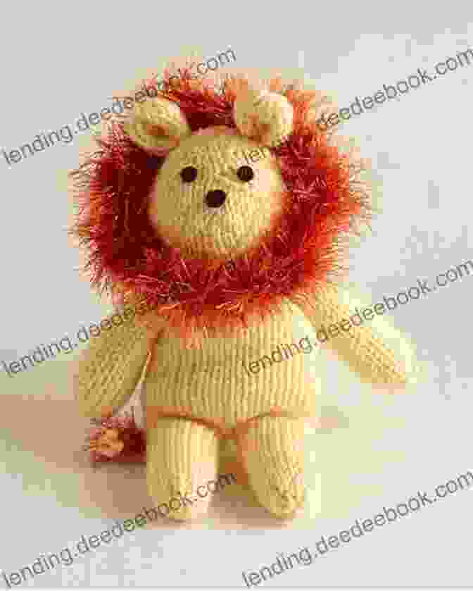 A Knitted Lion With A Fierce Face And A Fluffy Mane Felted Animal Knits: 20 Keep Forever Friends To Knit Felt And Love