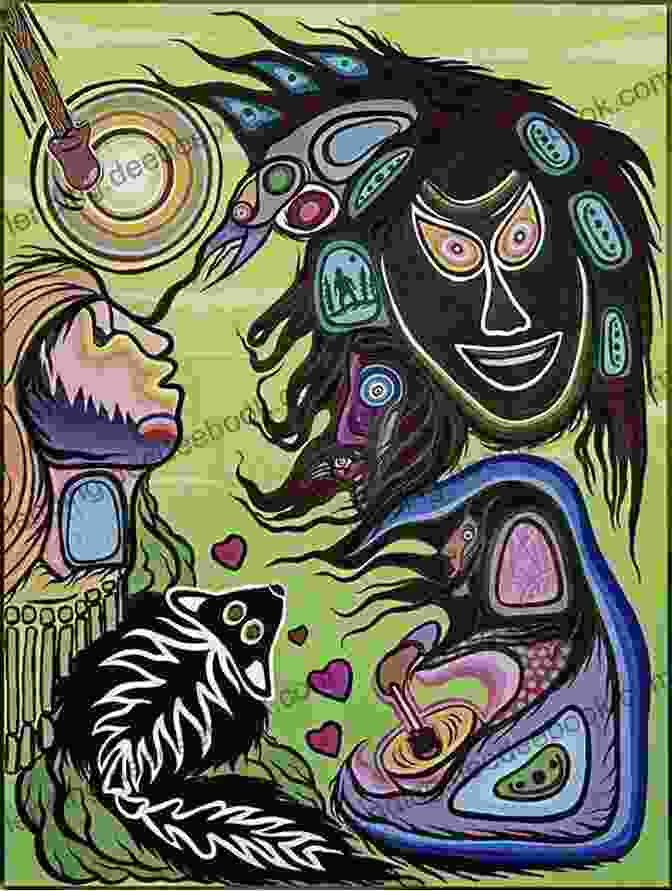A Modern Painting Of Nanabozo As A Trickster Figure, With A Sly Smile And A Rabbit's Tail. Nanabozo Canada S Powerful Creator Of Life And Ridiculous Clown Mythology For Kids True Canadian Mythology Legends Folklore