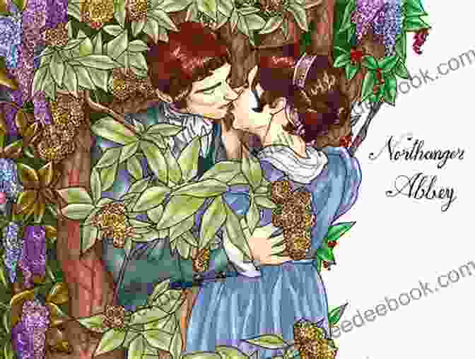 A Painting Of Catherine Morland And Mr. Knightley In A Passionate Embrace, Surrounded By Lush Regency Era Gardens. Catherine, A Young Woman With Fiery Red Hair, Holds Her Head Back In Ecstasy As Knightley, A Handsome Man With Dark Eyes And A Determined Jaw, Gazes Down At Her With Adoration. The Image Captures The Intensity Of Their Love And The Forbidden Nature Of Their Relationship. Dear Mr Knightley: A Novel