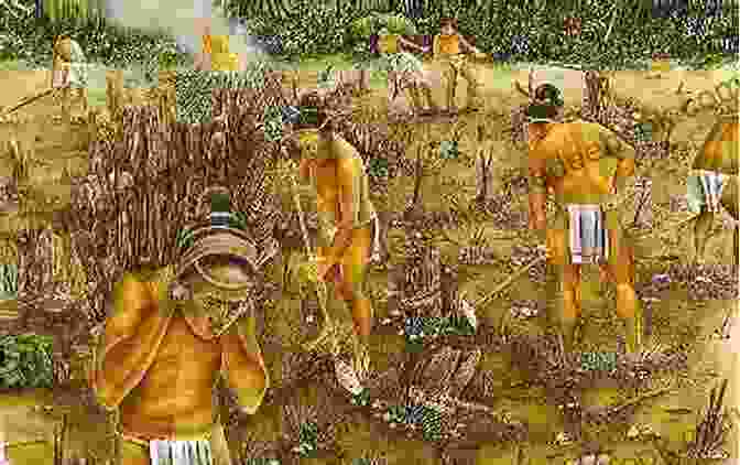 A Photograph Of Maya Farmers Planting Seeds In A Field, Surrounded By Traditional Mayan Architecture. The Popol Vuh (Seedbank 1)