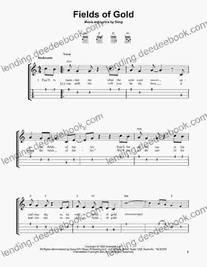 Fields Of Gold Ukulele Chords And Lyrics 2 And 3 Chord Ukulele Songs: 30 Popular Beginner Songs