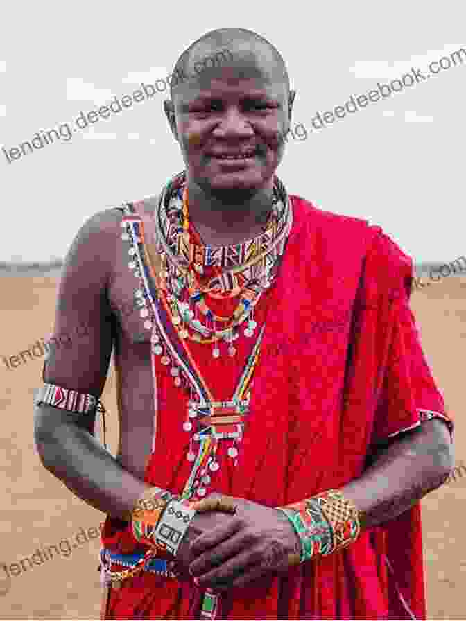  Maasai Warrior Standing In Traditional Attire The Worlds Of A Maasai Warrior: An Autobiography