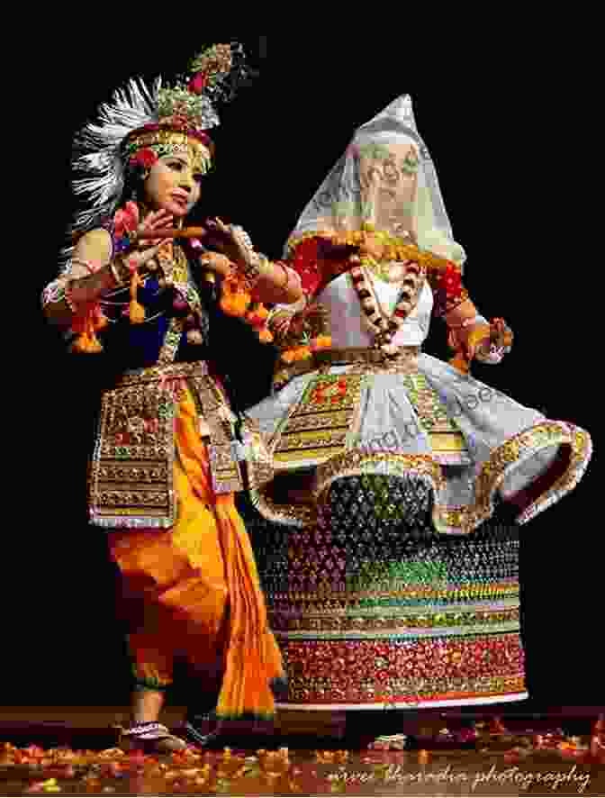 Manipuri Dancers Shovana Narayan And The Manipuri Dance Ensemble Performing In A Traditional Dance Drama Indian Classical Dances Shovana Narayan