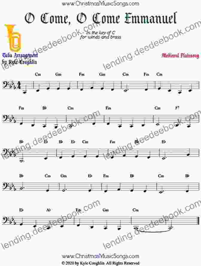 O Come, O Come, Emmanuel Traditional Christmas Carol Arranged For Tuba 20 Traditional Christmas Carols For Tuba 2: Easy Key For Beginners