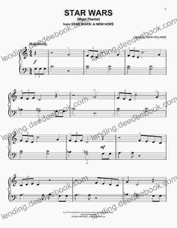 Piano Sheet Music For The Star Wars Theme The Lord Of The Rings For Easy Piano: Music From The Motion Pictures Arranged For Easy Piano