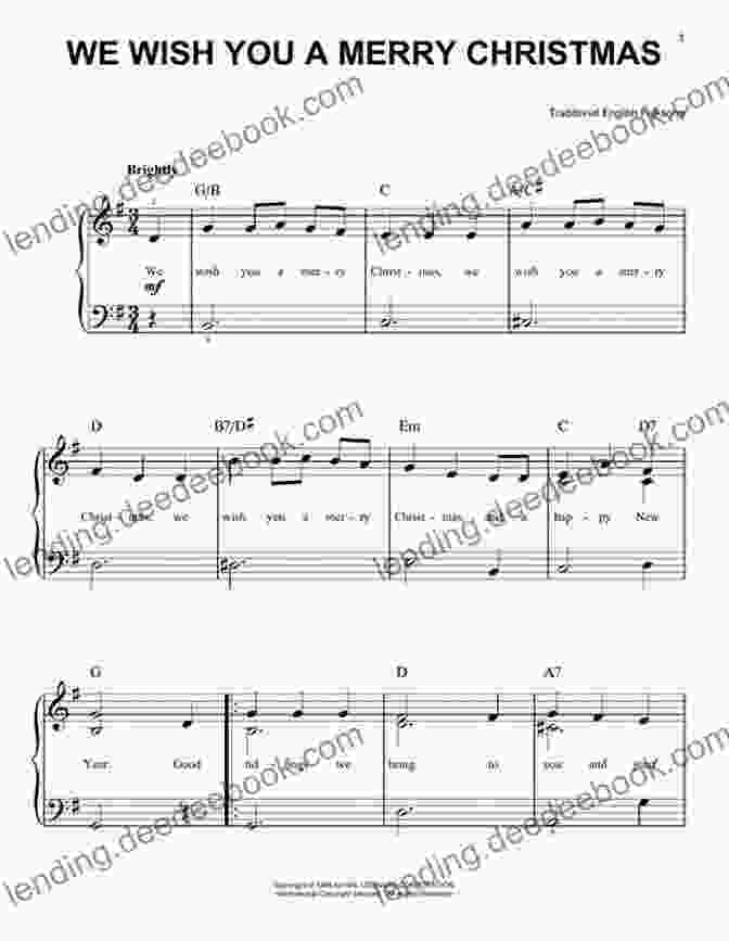 Sheet Music For The Christmas Carol 'We Wish You A Merry Christmas' Christmas Carols For Trumpet With Piano Accompaniment Sheet Music 4: 10 Easy Christmas Carols For Beginners