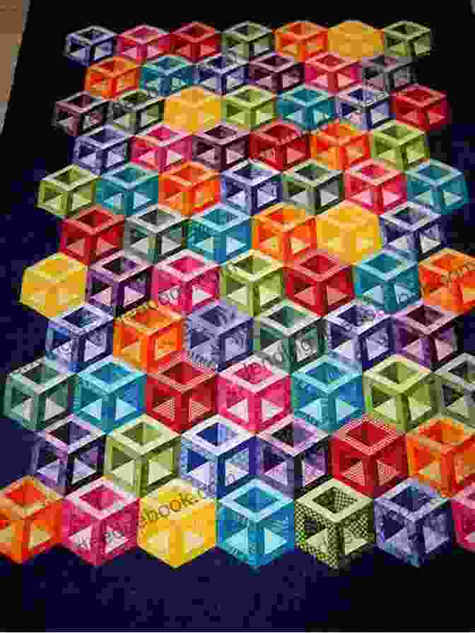 Tumbling Blocks Strip Quilt With Tumbling Blocks Made From Fabric Strips Strip Your Stash: Dynamic Quilts Made From Strips 12 Projects In Multiple Sizes From GE Designs