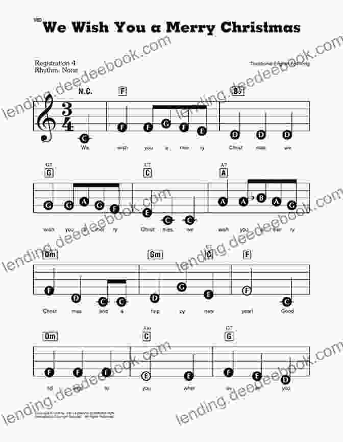 We Wish You A Merry Christmas Fingering Chart For Tuba 20 Easy Christmas Carols For Beginners Tuba 1: Big Note Sheet Music With Lettered Noteheads