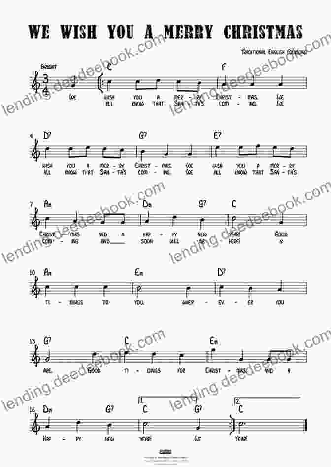 We Wish You A Merry Christmas Sheet Music For Trombone 20 Easy Christmas Carols For Beginners Trombone 2: Big Note Sheet Music With Lettered Noteheads