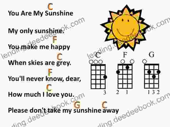 You Are My Sunshine Ukulele Chords And Lyrics 2 And 3 Chord Ukulele Songs: 30 Popular Beginner Songs