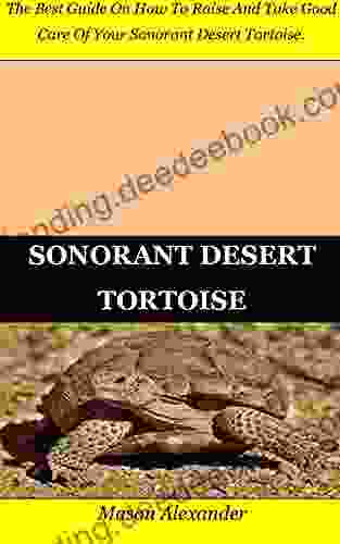 SONORANT DESERT TORTOISE: The Best Guide On How To Raise And Take Good Care Of Your Sonorant Desert Tortoise